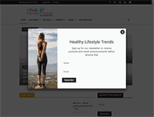 Tablet Screenshot of healthylifestyletrends.com